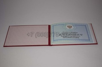 Аттестат Профессора 2023г в Махачкале